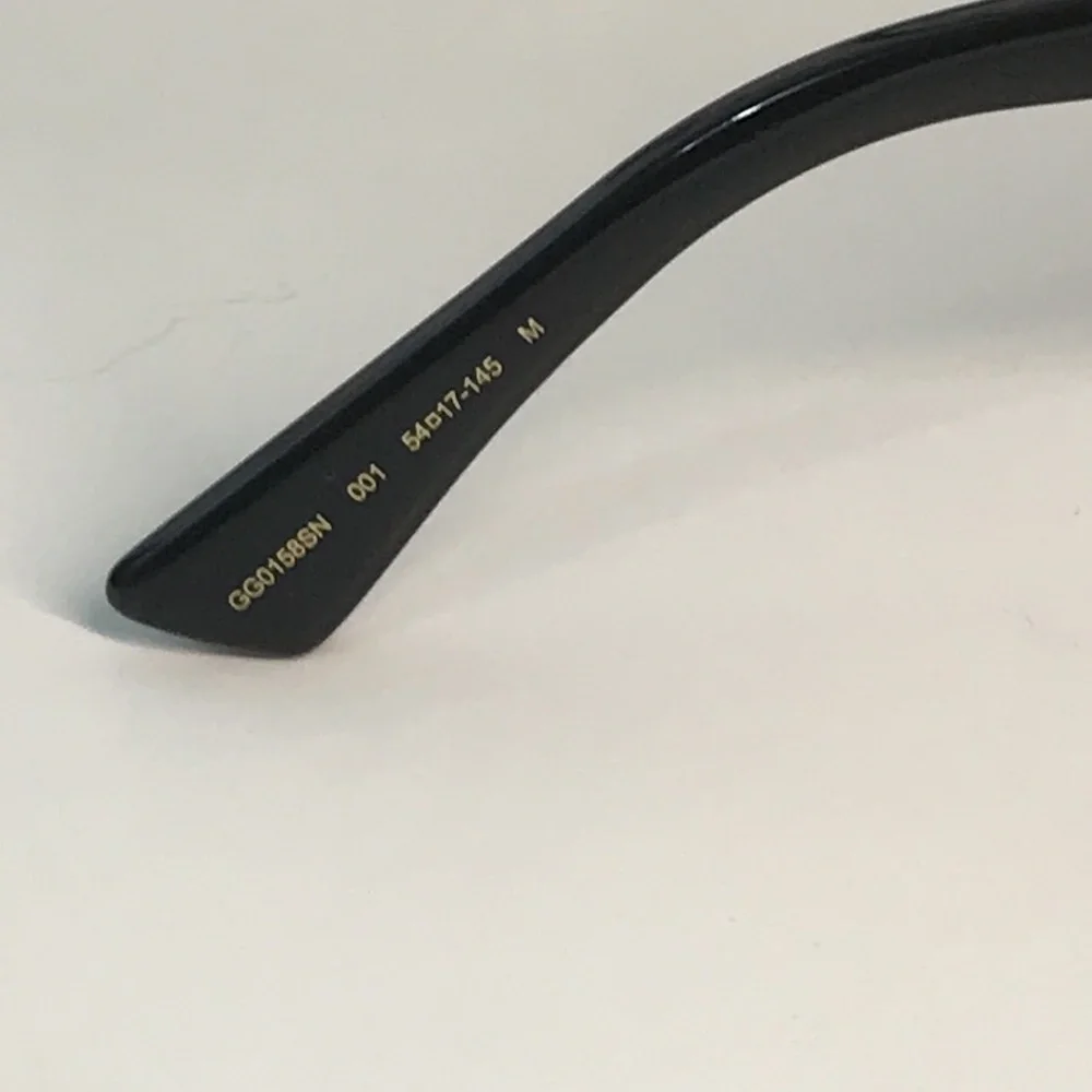 Luxury New Authentic Gucci GG0158SN 001 Sunglasses ✨